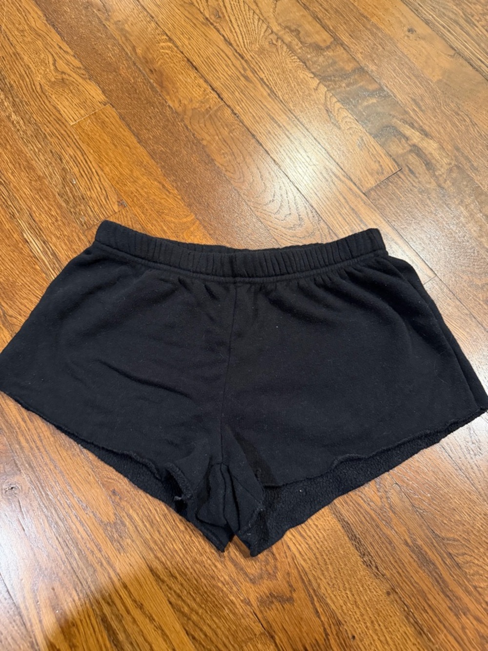 Katie J- Kids Large Black Lounge Shorts - Casual Elastic Waist
